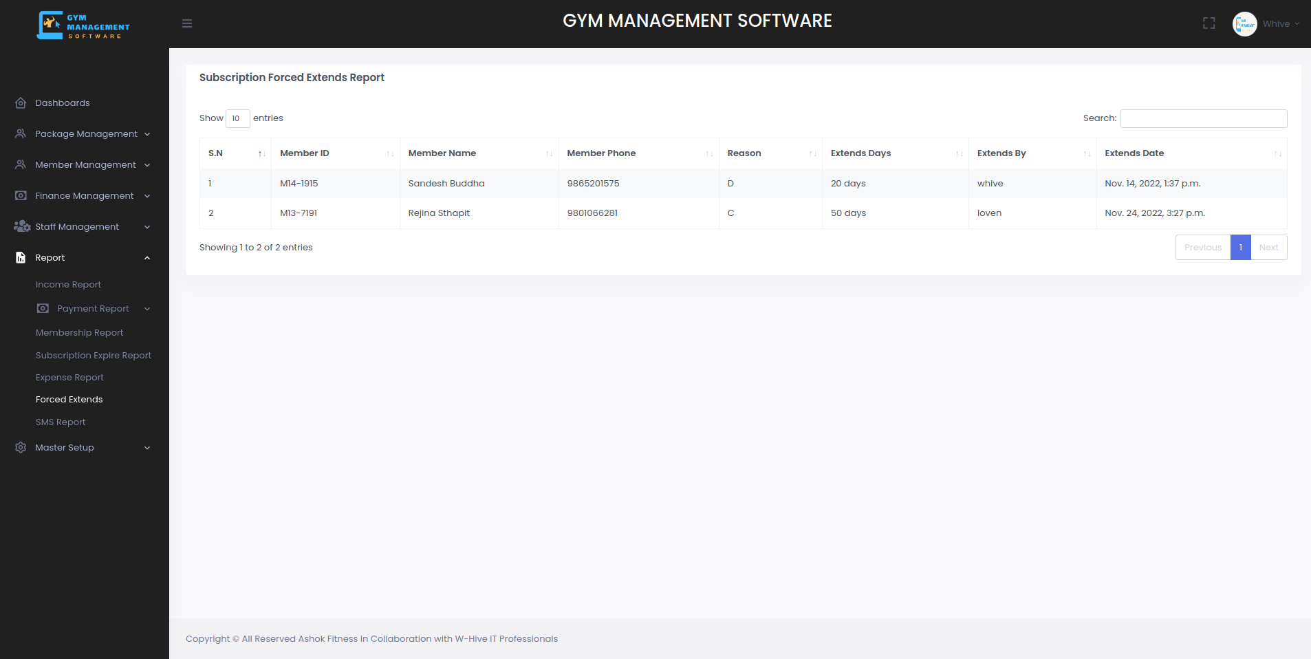 gym management software